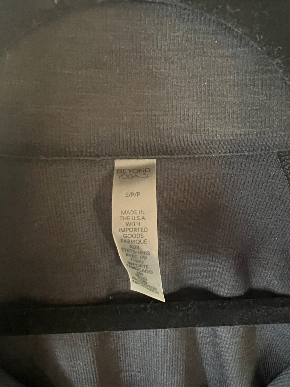 NWT Beyond Yoga Small Heather Rib Westside Long Sleeve Dress in Black - Picture 6 of 7